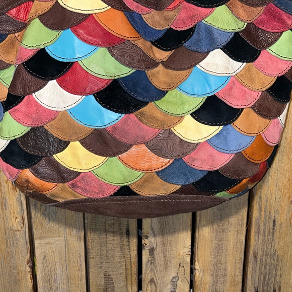 Lucky Brand Multi Color Leather Tote - Picture 5 of 9